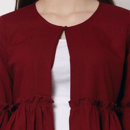 style quotient Open-Front Crop Shrug image 5