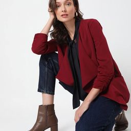 vero moda Open-Front Jacket with Welt Pockets image 5