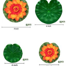 homesake Set of 6 Artificial Floating Lotus Flowers image 5