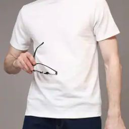 Shein Medium Length Short Sleeves Textured Tshirt-image-73