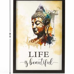 home centre Spectrum Wooden Buddha Print Frame image 5