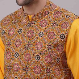 neudis Sleeveless Nehru jacket With Patch Pocket image 5