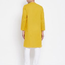 even Long Kurta with Side-Button Placket image 5