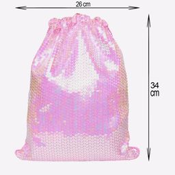 luvley Drawstring Sequinned Ballet Bag image 5