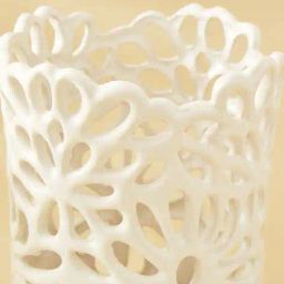 home centre Set of 3 Stoneware Vase & T-Light Holders image 5