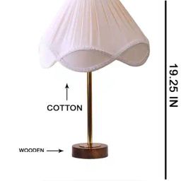 Devansh Off-WhiteWooden Base Table Lamp for Home Decor      image 5
