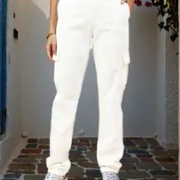 Shein High Rise Cargo Style Slim Jeans With Pockets-image-41