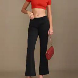 Shein Full Length High Rise Textured Loose Fit Pants-picture-21