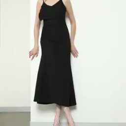 Shein Spaghetti Strap Ruched Midi Sheath Dress-image-1