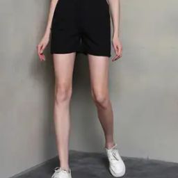 Shein High Rise Textured Double Pleated Mini Shorts-image-54