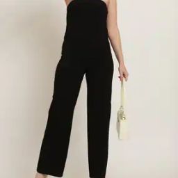 Shein Strapless Textured Wide Leg Jumpsuits-image-93