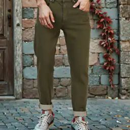 Shein Full Length Fixed Waist Slim Jeans with Pockets-image-5