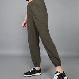 Shein Cargo Pockets High Rise Elasticated Waist Ankle Length Cuffed Joggers-picture-12