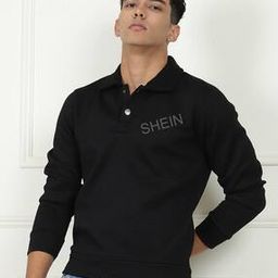 Shein Casual Full Sleeve Sweatshirt with Double Button-image-30