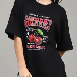 Shein Drop Shoulder Typographic Chest Print Oversized Fit Tshirt-image-58