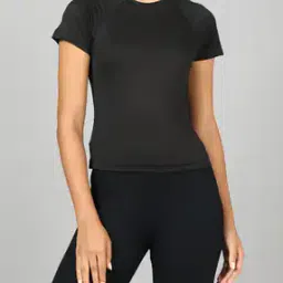 Shein Activewear Short Length Raglan Sleeves Crew Tshirt-image-12