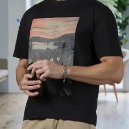 Shein Drop Shoulder Graphic Front Print Crew Tshirt-image-130