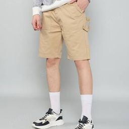 Shein Casual Side Belt Detail Fly With Button Closure City Shorts-picture-12
