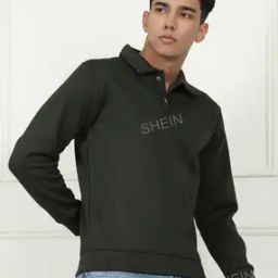 Shein Casual Full Sleeve Sweatshirt with Double Button-image-26
