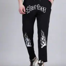 Shein Full Length Typographic Print Track Pants-image-60