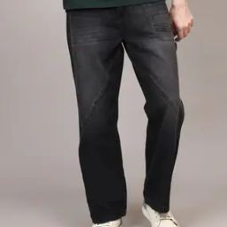 Shein Full Length Mid Wash Carpenter Style Wide Jeans-image-78