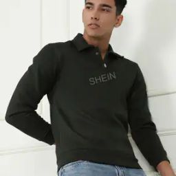 Shein Casual Full Sleeve Sweatshirt with Double Button-image-47
