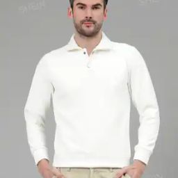 Shein Casual Full Sleeve Sweatshirt with Double Button-image-43