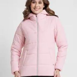 Women Quilted Regular Fit Hooded Jacket-picture-24