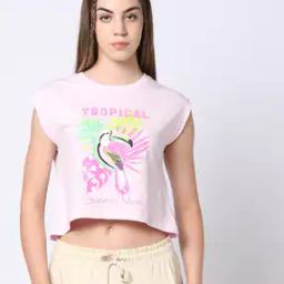 Women Graphic Print Crew-Neck T-Shirt-picture-51