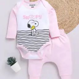 Infants Snoopy Print Bodysuit with Joggers-picture-13