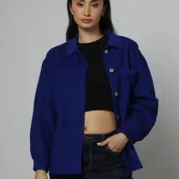Women Shirt with Patch Pockets-image-45