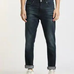 Men Mid-Wash Relaxed Fit Jeans-image-15