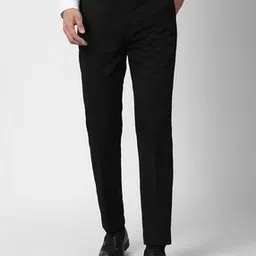 peter england Men Slim Fit Flat-Front Trousers-picture-23