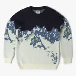 Boys Knitted Relaxed Fit Round-Neck Sweater-image-10