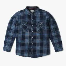 Boys Checked Relaxed Fit Shirt-picture-17