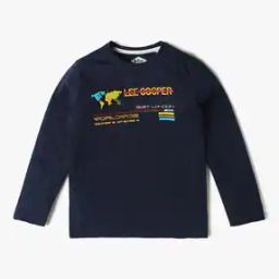 Boys Printed Relaxed Fit Crew-Neck T-Shirt-image-85