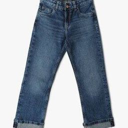 Boys Lightly Washed Relaxed Fit Jeans-image-64