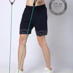 Men Regular Fit Shorts with Text Print-picture-17