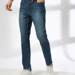 Men Mid-Wash Slim Fit Jeans-image-99