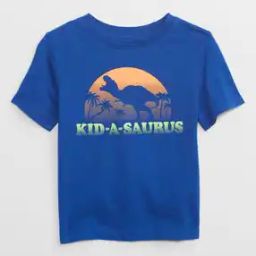 Dino Print Round-Neck T-Shirt-image-43