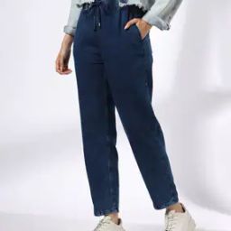 Women Lightly Washed Relaxed Fit Jeans-image-92