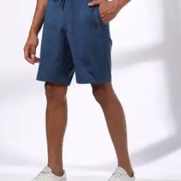 Men Regular Fit Shorts with Insert Pockets-picture-1