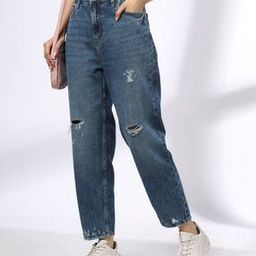 Women Lightly Washed Relaxed Fit Jeans-image-26