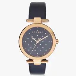 Women ES1L167L0055 Analogue Watch with Leather Strap-image-69