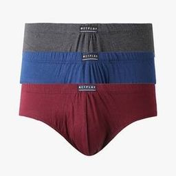 Pack of 3 Briefs with Elasticated Waist-picture-25