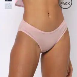 Pack of 3 Stretch Cotton Mid Rise Bikini Panty-picture-45