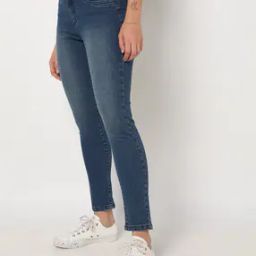 Women Mid-Wash Skinny Fit Jeans-image-8