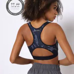Camouflage Print Sports Bra-image-85