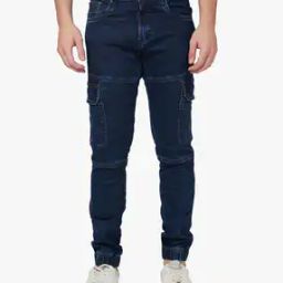 Men Actiff Lightly Washed Regular Jogger Jeans-image-54
