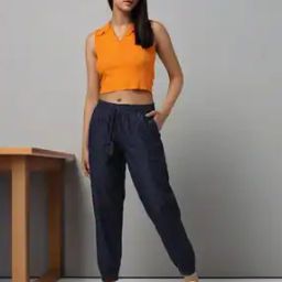 Relaxed Fit Denim Joggers-image-50